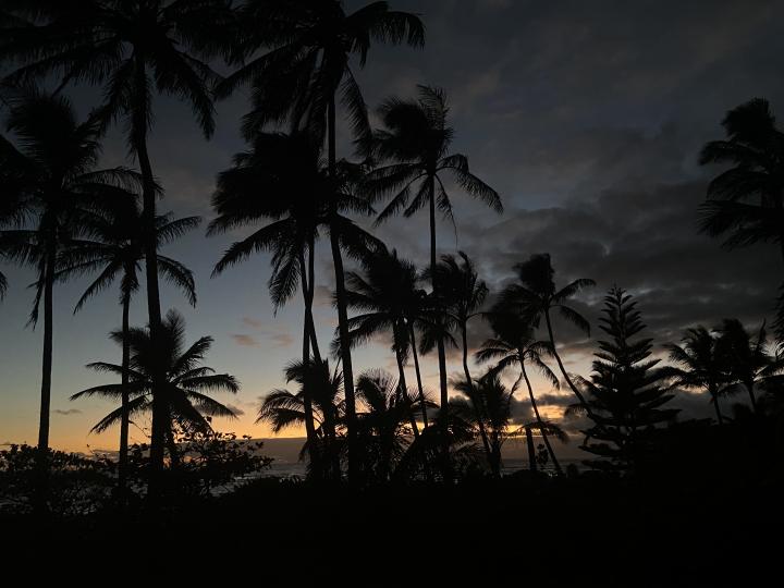 Before sunrise at Haena looking east. | United States, Kauai