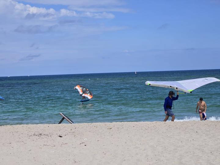 Nice day kitesurfing | United States, Florida East Coast, Pompano Beach