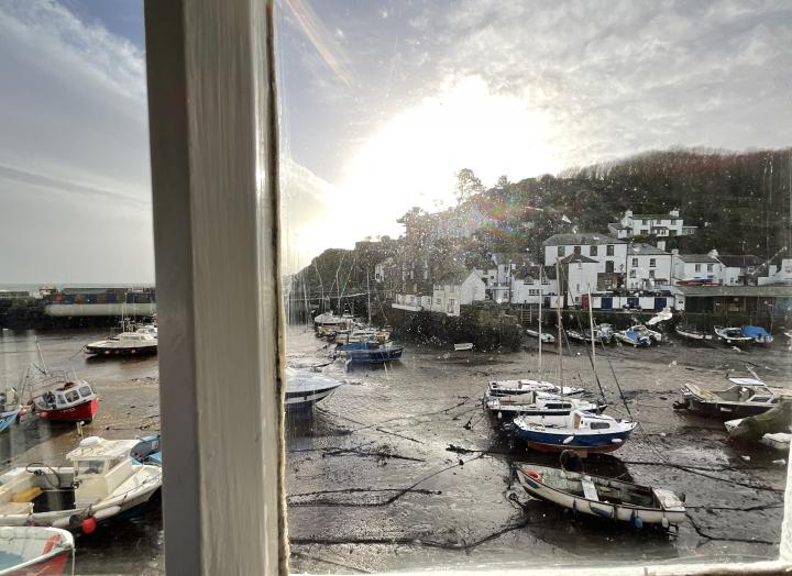 Tide Going Out After The Rain, by Jennifer Wimborne. | United Kingdom, Cornwall, Polperro