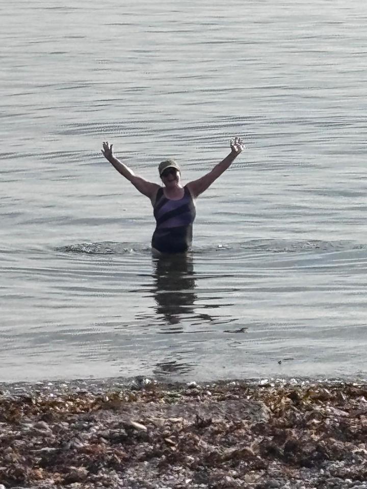 Very chilly early evening swim | United Kingdom, Scotland, Wemyss Bay