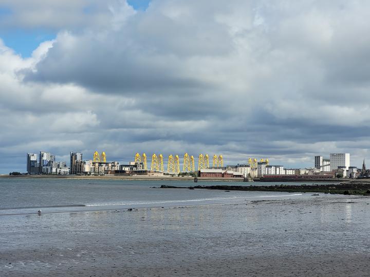 Wind Turbine skyline Newhaven | United Kingdom, Scotland, Wardie Bay