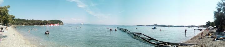 Dassia beach panorama | Greece, Corfu, Dassia