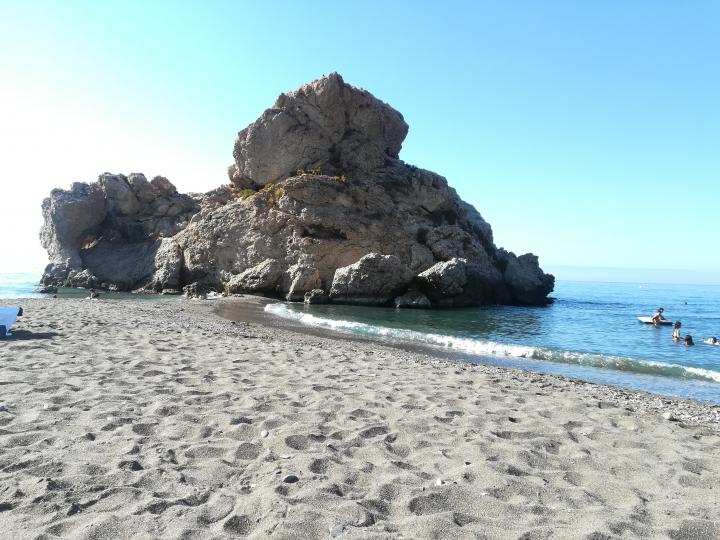 Playa del Peñón del Cuervo. MÁLAGA. | Spain, Andalusia, Malaga