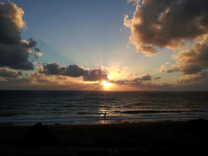 Sunserat the beach | Israel, Nahariya